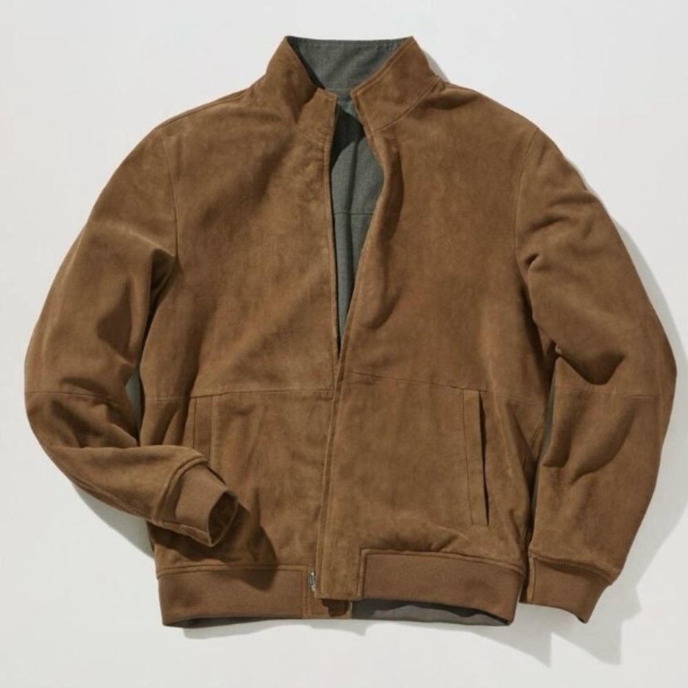 MNG Reversible leather jacket